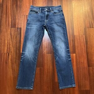 Lucky Brand Jeans Men 28x30 Blue 363 Vintage Straight Stretch Whiskered Fade